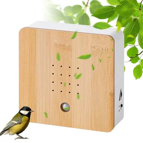 PORFOYO Vogelgezwitscher Bewegungsmelder, Naturgeräusche Box Mit Bewegungsmelder, Ideal Zum Einschlafen, Entspannen, Meditieren