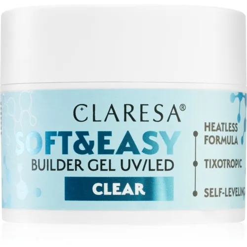 Claresa Soft&Easy Builder Gel Basisgel für Nägel Farbton Clear 45 g