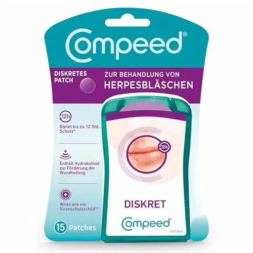Compeed Herpesbläschen Patch Applikator HRA 15 St - Arzneimittel zur schnellen Linderung von Herpesbläschen, schützt die Wunde und fördert die Heilung.
