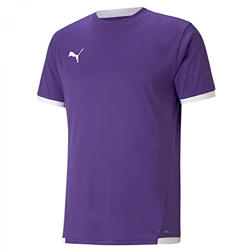 PUMA Unisex Kinder Teamliga Jersey Jr Shirt, Prism Violet-puma White, 176 EU