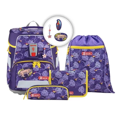 Step by Step Schulranzen-Set Space „Jungle Cat“ 5-teilig in gelb von Step by Step