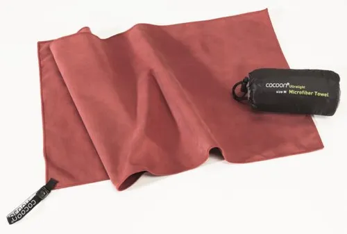 Cocoon Handtuch, Mikrofaser, 120x60cm, rot