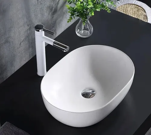 Rea Aufsatzwaschbecken Amelia Oval White in weiß von REA