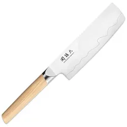 KAI Seki Magoroku Composite Nakiri-Messer 16,5 cm - Küchenmesser & -sets, handgefertigt in Japan mit hochwertigem SUS420J2 und VG 10 Stahl für präzises Schneiden und ergonomischen Pakkaholzgriff.