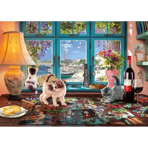Ravensburger The Puzzler's Desk, 1000 Stück(e), Tiere, 12 Jahr(e)