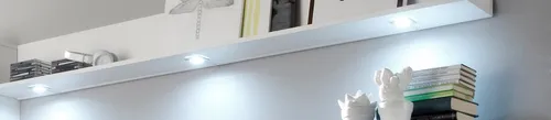 trendteam LED Unterbauleuchte mit Fußschalter - Unterbauleuchten für stimmungsvolle Akzente, kaltweißes Licht und pflegeleichtes Design, ideal für die Ausleuchtung von Wohnzimmerschränken.
