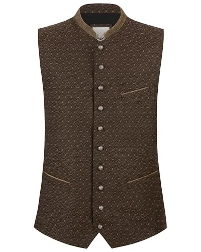 Stockerpoint Herren Hudson Trachtenweste, braun, Größe 48 in braun von Stockerpoint