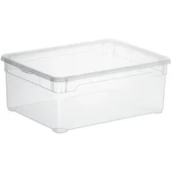 Rotho Aufbewahrungsbox CLEAR, transparent, 10 Liter