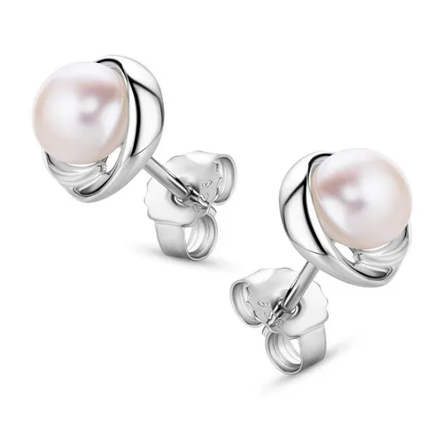 Miore Paar Ohrstecker MSAE029E (inkl. Schmuckbox), für Damen in 925 Sterlingsilber mit Süßwasser Perlen