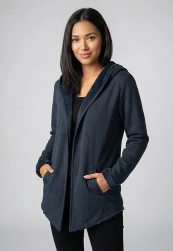 Sublevel Sweatjacke Dunkelblau - XL mit Kapuze - Modische Sweatjacke in Dunkelblau mit praktischen Eingrifftaschen. Der gerade Schnitt bietet hohen Tragekomfort, ideal für Freizeit und Alltag.
