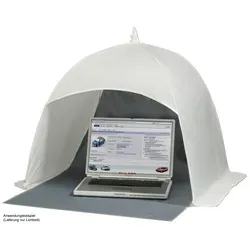 Kaiser Lichtzelt Dome-Studio 75 x 75 cm - Hintergründe für Fotostudios, ideal für Internetbilder und Sachaufnahmen mit einfachem Auf- und Abbau, inkl. wendbarem Aufnahmehintergrund und praktischer Aufbewahrungshülle.