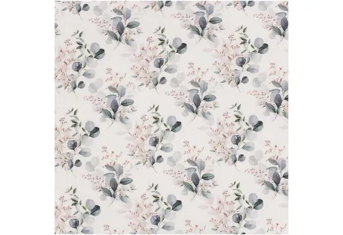 maDDma Stoff Musselin-Stoff Digital-Druck Motive ab 50x130cm uni Mulltuch, Blätter