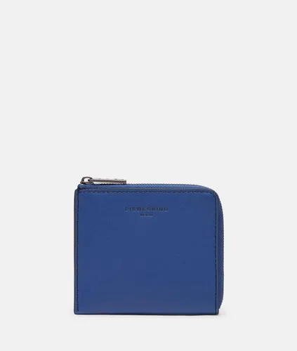 Liebeskind Berlin Nino Geldbörse, Berlin Blue Calf XS - Damen-Geldbörse aus vollnarbigem Nappaleder mit praktischem Rundum-Reißverschluss und ausreichend Platz für Karten und Münzen – ideal für kleine Handtaschen.