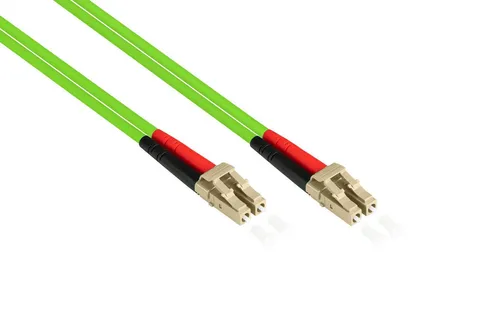 Good Connections OM5 LWL Kabel - 15 m, LC Duplex Stecker - Glasfaser-Kabel mit OM5 Faser für 1/10/40/100 Gigabit/s Ethernet, halogenfrei und flammwidrig, inklusive Messprotokoll für höchste Qualität.