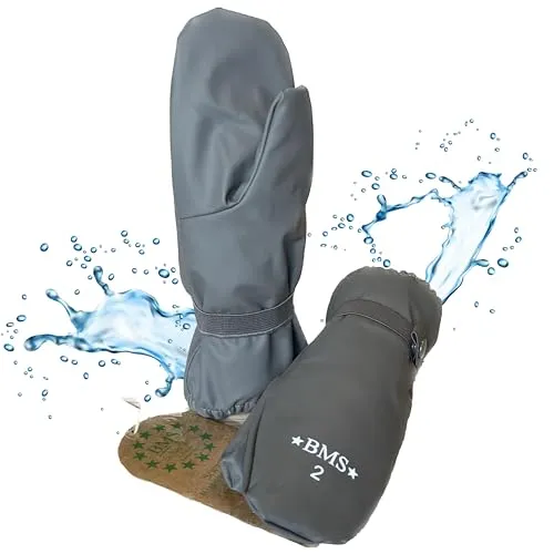BMS Thermo Buddelhandschuhe mit Fleecefutter (5-8 Jahre, cool Grey)