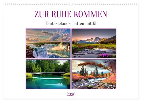 Martina Marten | Zur Ruhe kommen Fantasiereisen mit KI (Wandkalender 2026 DIN...