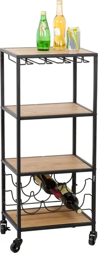 HTI-Line Servierwagen Thea S in schwarz von HTI-Line