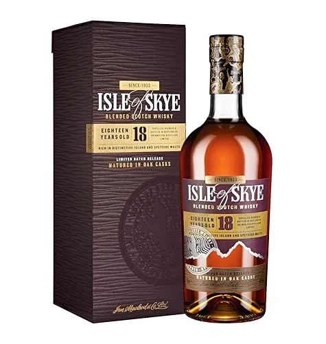 Isle of Skye I 18 Years Old I Blended Scotch Whisky I Preisgekrönter Blend aus Insel- und Speyside-Malts I 700 ml I 40% Vol.