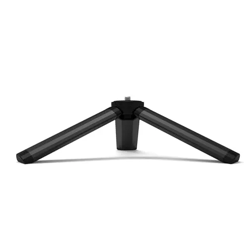 Walimex pro 12 cm Ministativ Premium Kompakt mit 1/4“ Anschluss, Mini Dreibein Kamerastativ bis 1,5 kg belastbar, Tripod Stativ für professionellen Gebrauch, als Tischstativ und Handstativ geeignet