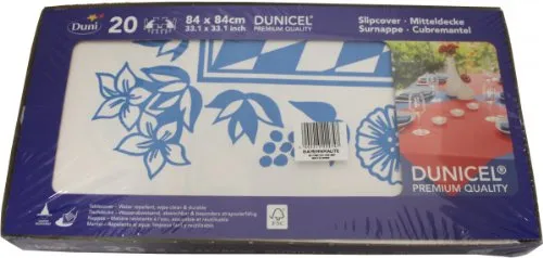 Duni 20 Dunicel Mitteldecken Bayernblau 84cm x 84cm - Tischdecken in Bayernblau, 20 Stück, aus hochwertigem Dunicel für besondere Anlässe und eine festliche Atmosphäre.