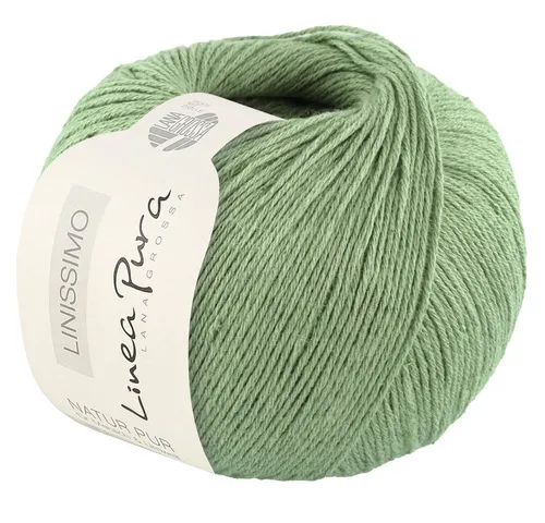 LANA GROSSA LINISSIMO Häkelwolle, 187 m (leichtes, locker verzwirntes Baumwoll-Leinengarn), 50 g