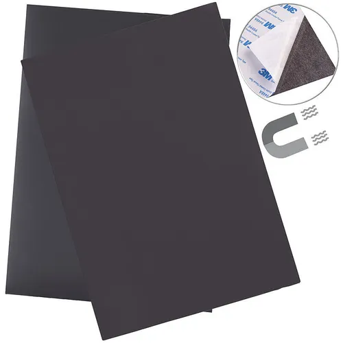 AGT Selbstklebende A+B Magnetfolie, 3M-Kleber, zuschneidbar, DIN A4