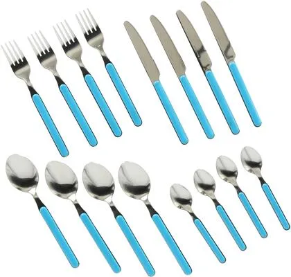Brunner Delice Besteck-Set, 16-teilig, blau/türkis