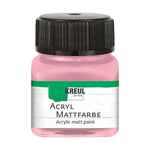 Kreul Acryl Mattfarbe pastellrosa 20ml Glas 100 ml / 12,45 Euro