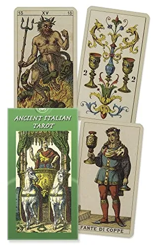 Ancient Italian Tarots, 1880 * von Lo Scarabeo - Bücher – Klassisches Tarot-Deck mit einzigartigen Illustrationen, ideal für Sammler und Wahrsager.
