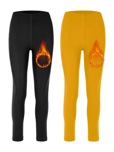 Merry Style Leggings 2er Pack Damen Thermo Leggings Gefütterte Thermoleggings MS-ATX-441 (1-tlg)