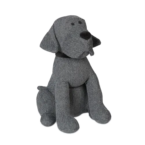 Türstopper hund Deko Türsack Stoff Bodenstopper grau 1 kg Türstopper für Hunde