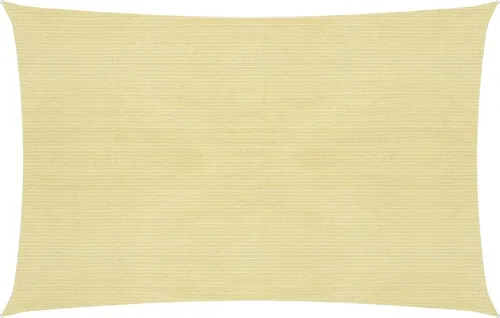 The Living Store Sonnensegel 160 g/m² Beige 3,5x4,5 m HDPE