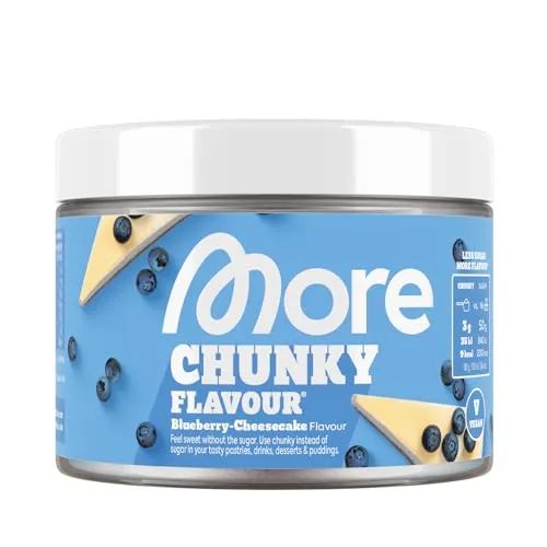 MORE Chunky Flavour Blueberry Cheesecake, 150 g von MORE NUTRITION