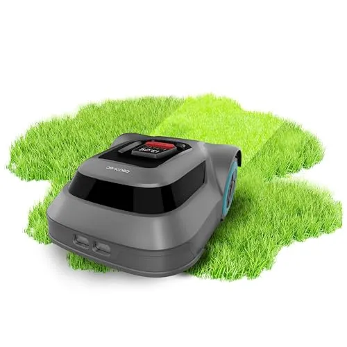 Cecotec Kabelloser Rasenmähroboter für 500m² Conga Grasshopper 500 Map Connected. Digitaler Brushless-Motor, App, Geordneter Schnitt, Maximale Steigung 45%, Schnittblattregler, Regensensor
