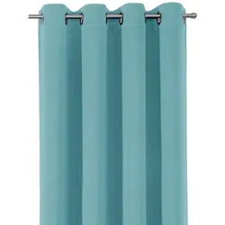 Beautex Verdunkelungsvorhang Verdunkelungsgardine Ösen Vorhang blickdicht abdunkelnd (1 St), Ösen, verdunkelnd blau 140 cm x 245 cm