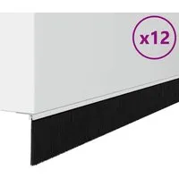 vidaXL Türbürstendichtungen 12er Set Weiß 100 cm - Hochwertige Aluminium-Dichtungen für Türen, die Zugluft effektiv reduzieren. Modernes Design und einfache Montage machen sie zur idealen Wahl für jedes Zuhause.