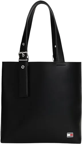 TOMMY JEANS Damen Tjw Cool Tote Bag Aw0aw17875 Tragetasche, Black (Black)