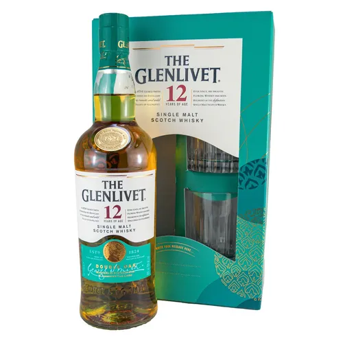 Glenlivet 12 Jahre 0,7 Liter 40%vol.SET+ 2 Gläser