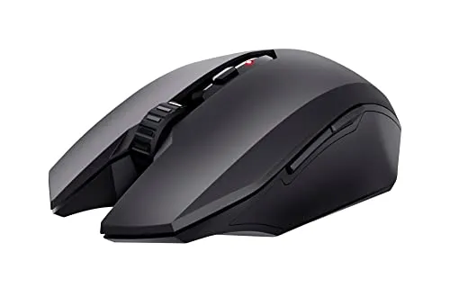 Trust Gaming GXT 115 Macci Kabellose Gaming-Maus - Beidhändige optische Funkmaus mit 2400 DPI, 10 m Funkbereich und 6 Tasten, ideal für Gamer auf PC, Laptop und Mac.