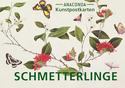 Postkarten-Set Schmetterlinge: 18 Kunstpostkarten aus hochwertigem Karton. ca. 0,28 € pro Karte (Anaconda Postkarten, Band 91)