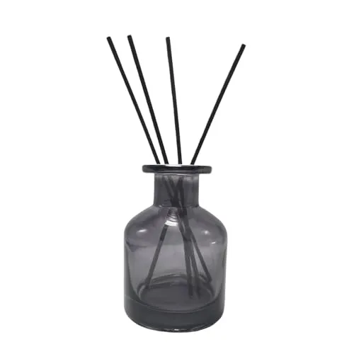 Glasdiffuser-Flasche für ätherische Öle, Behälter für DIY-Diffuser, Geschenk, 150 ml, 1 Stück, Grau