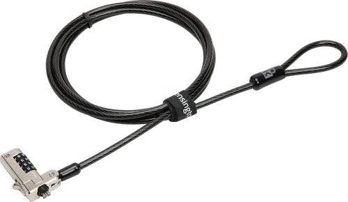 Kensington N17 Kombi-Laptopschloss K68008EU - schnittfestes Kabel für Dell und Alienware Laptops, sicherer Schutz mit 10.000 Kombinationsmöglichkeiten