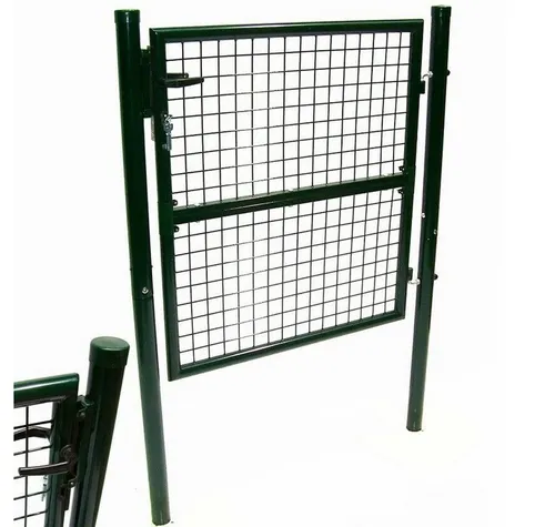 Apex Gartentor 100x100 cm mit Schloss – stabiles Stahlgittertor - Hochwertiges Gartentor 100x100 cm aus robustem Stahlgitter mit 50 mm Maschenweite. Ideal für Grundstücksabgrenzungen, pulverbeschichtet in grün für Langlebigkeit und Flexibilität beim Einbau.