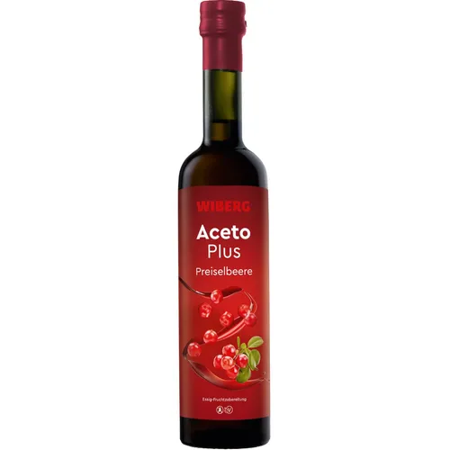 AcetoPlus Preiselbeere Essig Fruchtzubereitung 0,5L - WIBERG (36,48 EUR/l)