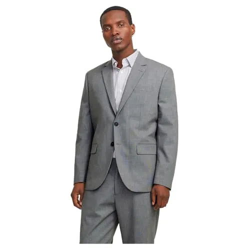 JACK & JONES JPRTHEO Regular Fit Blazer - Sakkos für Herren, stilvoller einreihiger Blazer aus 62% recyceltem Polyester, ideal für nachhaltige Modebewusste.