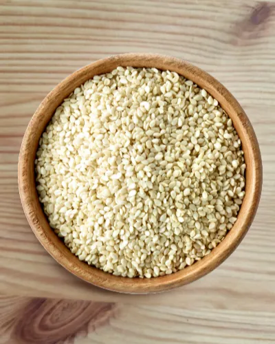 Sesam Sesamsaat Sesamsamen weiß geschält - 1A Qualität 500 g