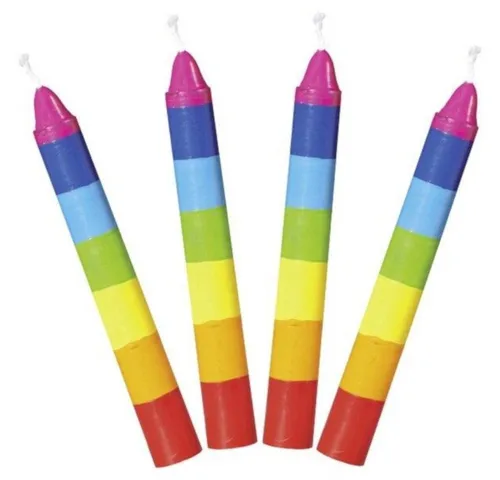 Gollnest & Kiesel Geburtstagskerze bunte Geburtstagskerzen Set 10 Stk ca ∅12mm Kerze Wachskerze (10-tlg)