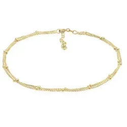 Elli Fußkette mit Kugeln aus 925 Silber in gold von Elli