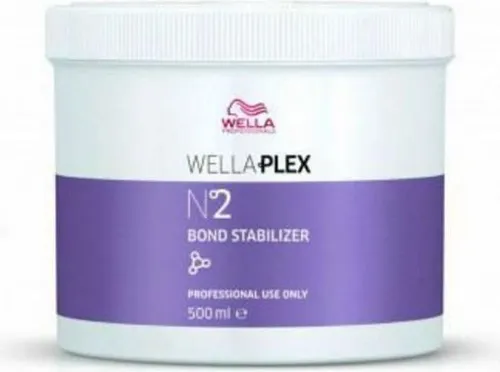 Wella Professionals Wellaplex No2 Bond Stabilizer Mask 500 ml - Spülung zur Haarpflege mit pH-regulierender Wirkung, schützt die Haarstruktur und sorgt für gesunde, kräftige Haare nach dem Färben.