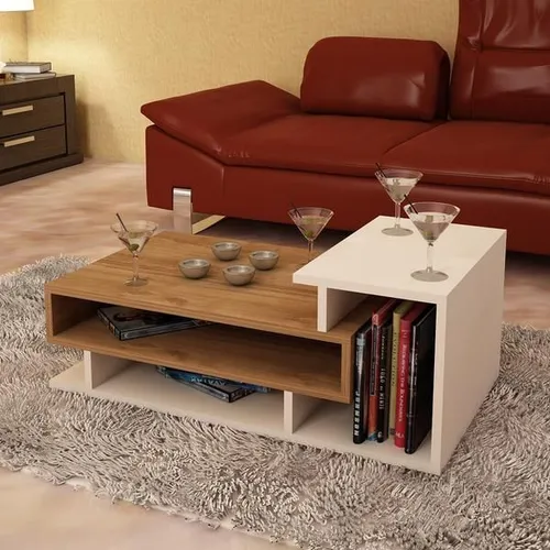 moebel17 Couchtisch Beistelltisch - Modernes Design für Ihr Wohnzimmer - Beistelltische fürs Wohnzimmer mit praktischem Stauraum und modernem Look, ideal als Raumteiler oder Blickfang. Maße: 90 x 50 x 35 cm, leicht montierbar.